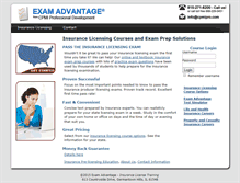 Tablet Screenshot of examadvantage.com
